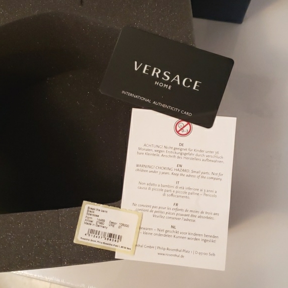 Versace Rosenthal Box with Authenticity Card EUC - Picture 5 of 10
